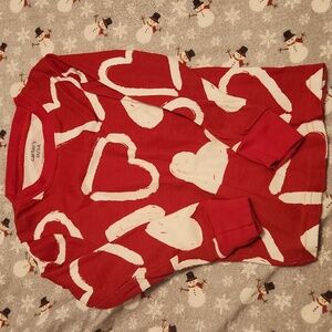 Carter's Red and White Heart Print Leggings.